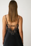 Nuisette microfibre et dentelle