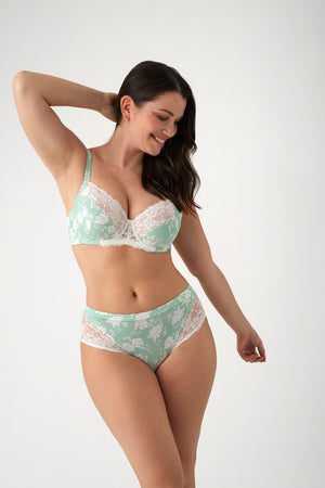 Soutien-gorge de maintien avec culotte haute imprimé