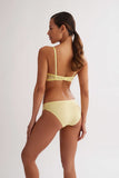 Soutien-gorge préformé culotte bikini jaune