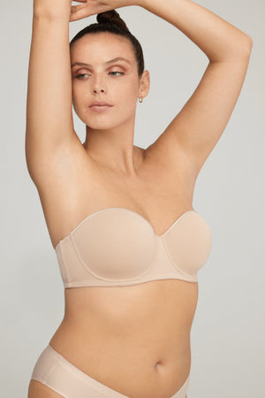 Soutien-gorge bandeau microfibre